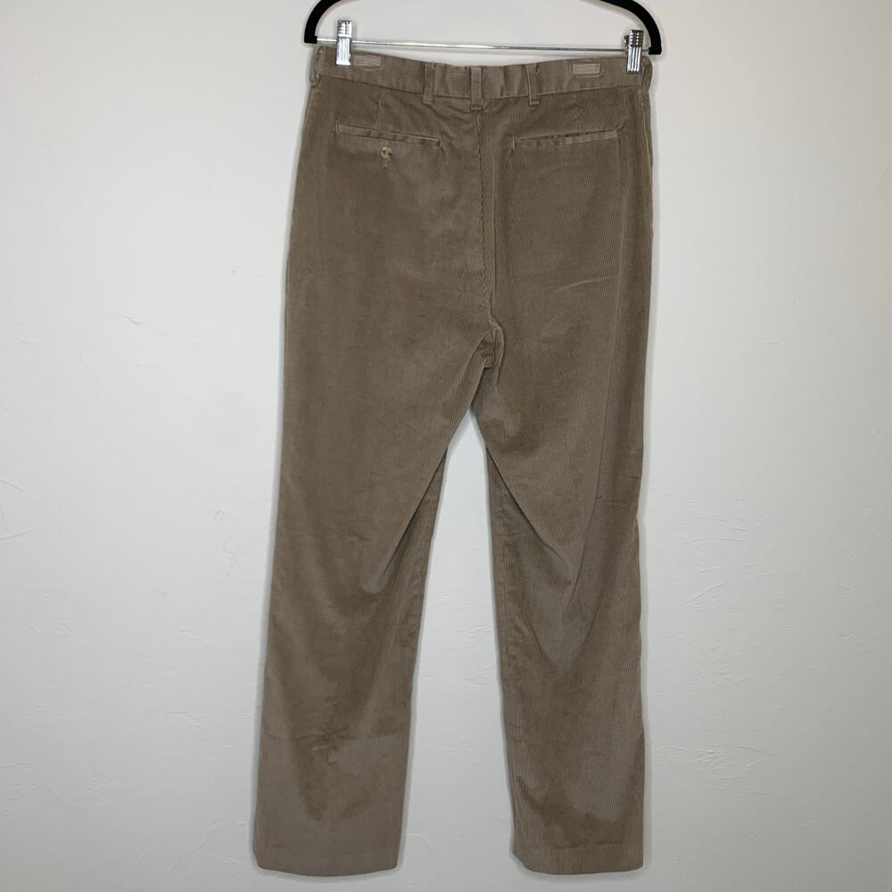 Haggar Wide Wale Corduroy Tan Pants Sz 32 x 32 Vintage - Picture 3 of 7